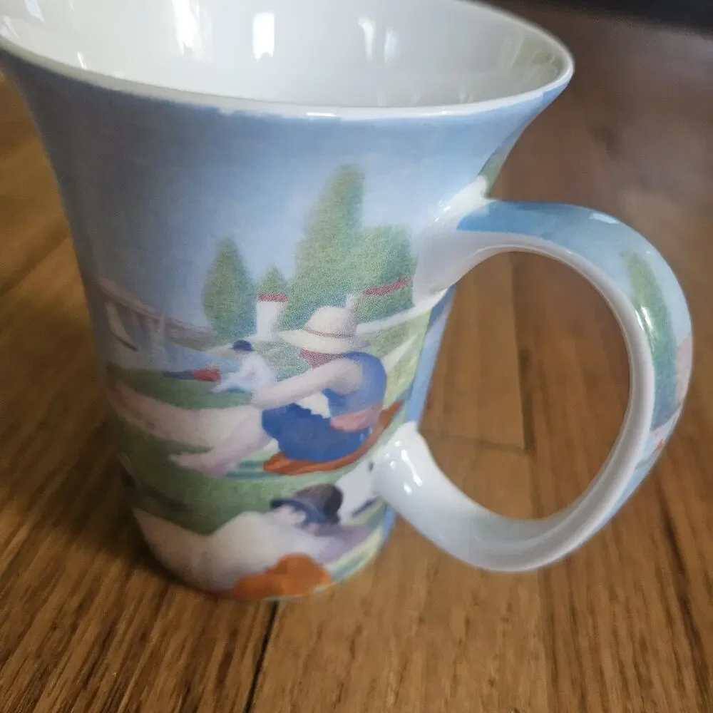 McIntosh Bone China Post Impressionist Georges Seurat Bathers At Asnieres Mug